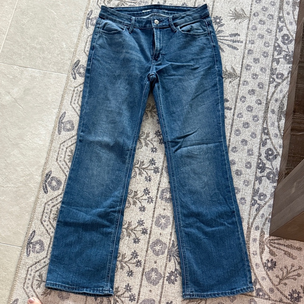 Old Navy Dark Blue Wow Boot Cut Women's Jeans